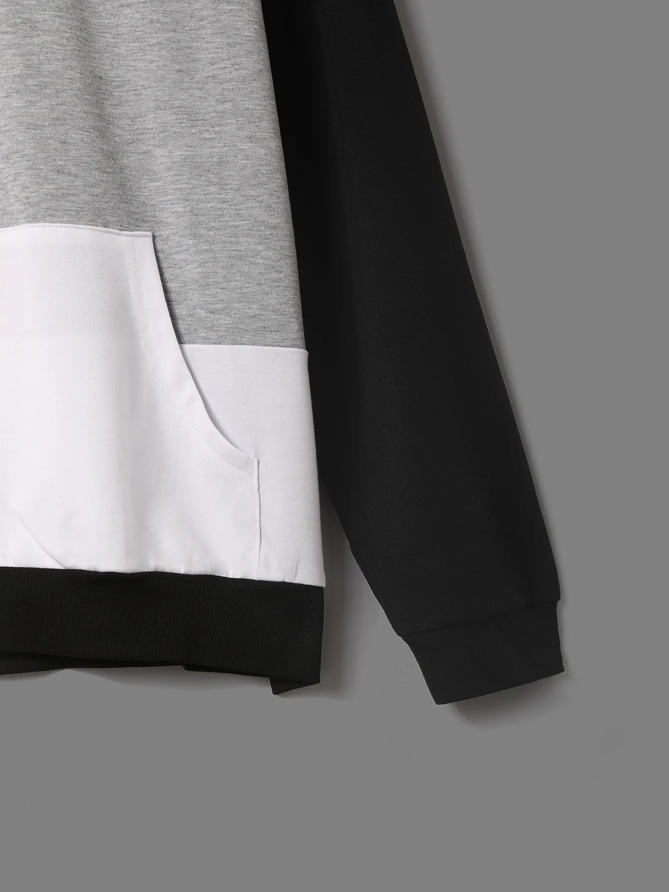 

Autumn Winter New Patchwork Hoodies Men Casual Cotton Patchwork Pullover Hooded Sweatshirt Long Sleeves Leisure Tops S216