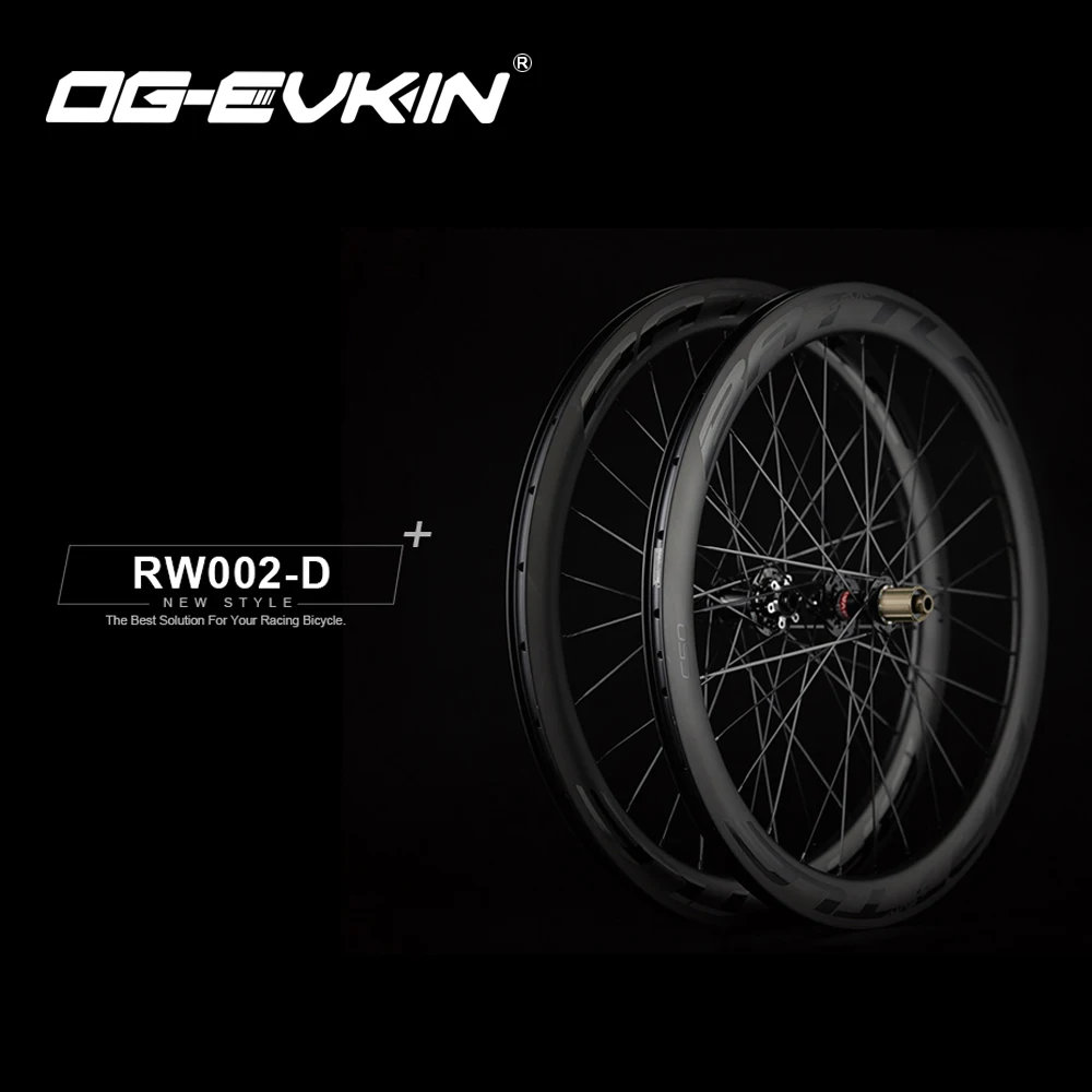 OG-EVKIN RW-002 Углеродные колеса клинчер 50 мм Глубина 25 Наружная ширина V-Brake/дисковый