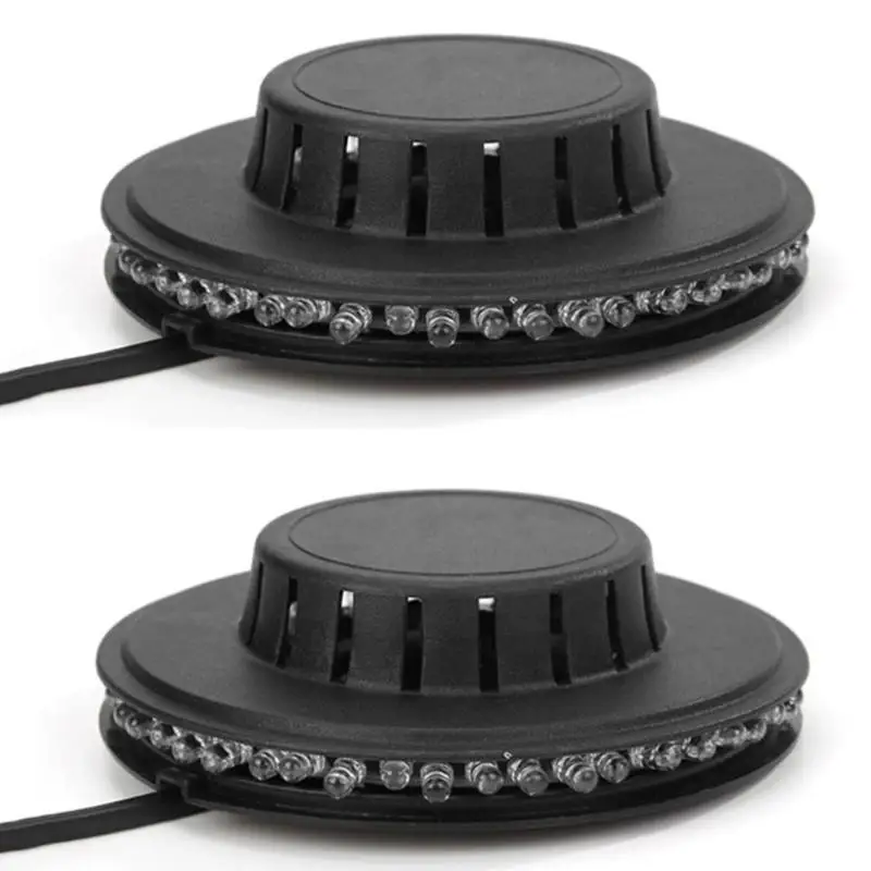 Сценический светодиодный RGB светильник вращающийся цветной лампа с двойными