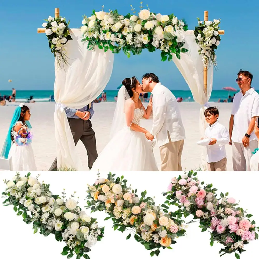 Розы Искусственные цветы ряд Высокое качество свадебный цветок настенный фон