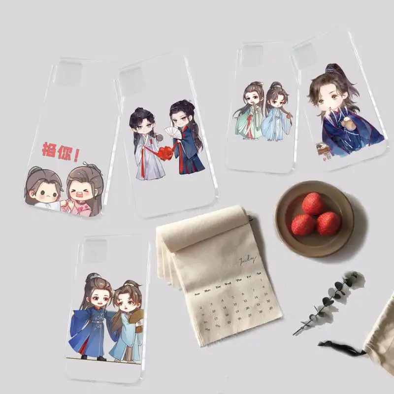 

Word of honor cartoon cute tv Phone Case Transparent for iPhone 6 7 8 11 12 s mini pro X XS XR MAX Plus