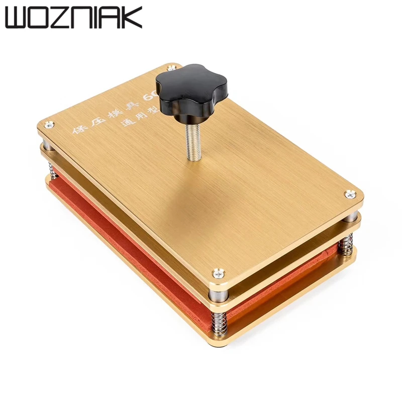 Универсальная форма под золотым давлением для iphone Samsung huawei заднее стекло средняя