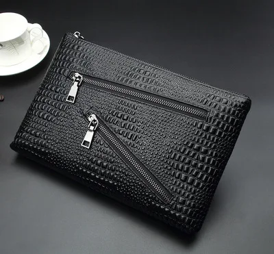 

Мужской клатч 2021, Кожаные Мягкие модные трендовые Универсальные мужские сумки, повседневные вместительные сумки-клатчи из воловьей кожи пе...