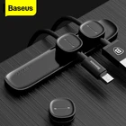 Магнитный органайзер для кабелей Baseus, держатель для кабелей с зажимом для рабочего стола, провода, протектор кабеля для iPhone