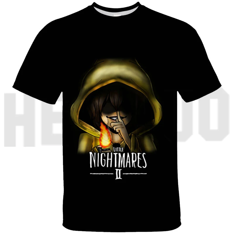 

New Cartoon Anime 3D Printed T-shirt Top Tee Summer Men Little Nightmares 2 T Shirts Unisex Short Sleeves Tshirts Camiseta Girls