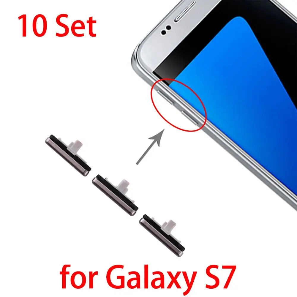

Для Samsung Galaxy S7 / S6 10 набор боковых кнопок включения громкости для Samsung Galaxy S7 / S6