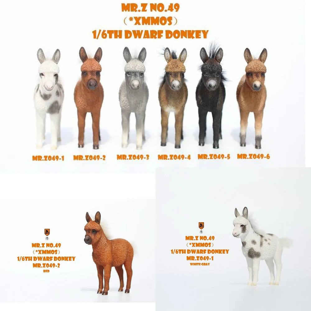 

In Stock Mr.Z MRZ049 1/6 Soldier Scene Accessories Simulation Animal Model Little Donkey For 12 Inch Action Figure Dolls