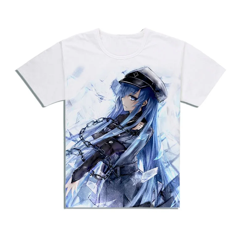 Высокое качество Q унисекс с рисунком из аниме анимэ Akame ga KILL футболка Tatsumi хлопок