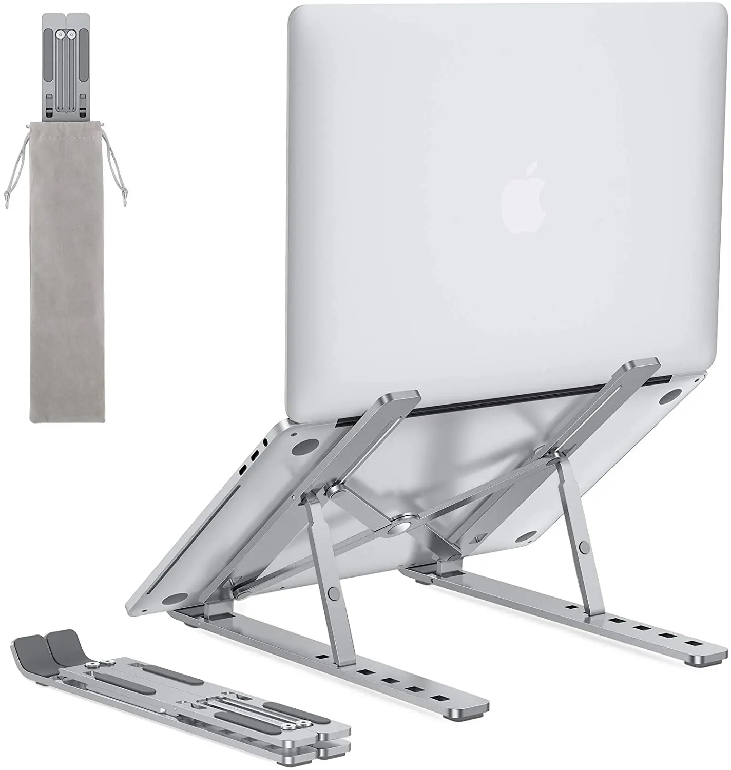 

Портативная подставка для ноутбука настольная-OMOTON LA02 Регулируемая Складная Алюминиевая Подставка для ноутбука, подставка совместимая с ...