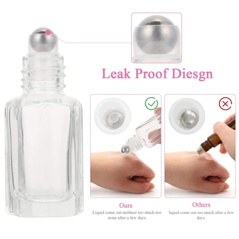 4 шт. в партии 6 мл Духи Накручивающийся депилятор бутылочки мини Стекло