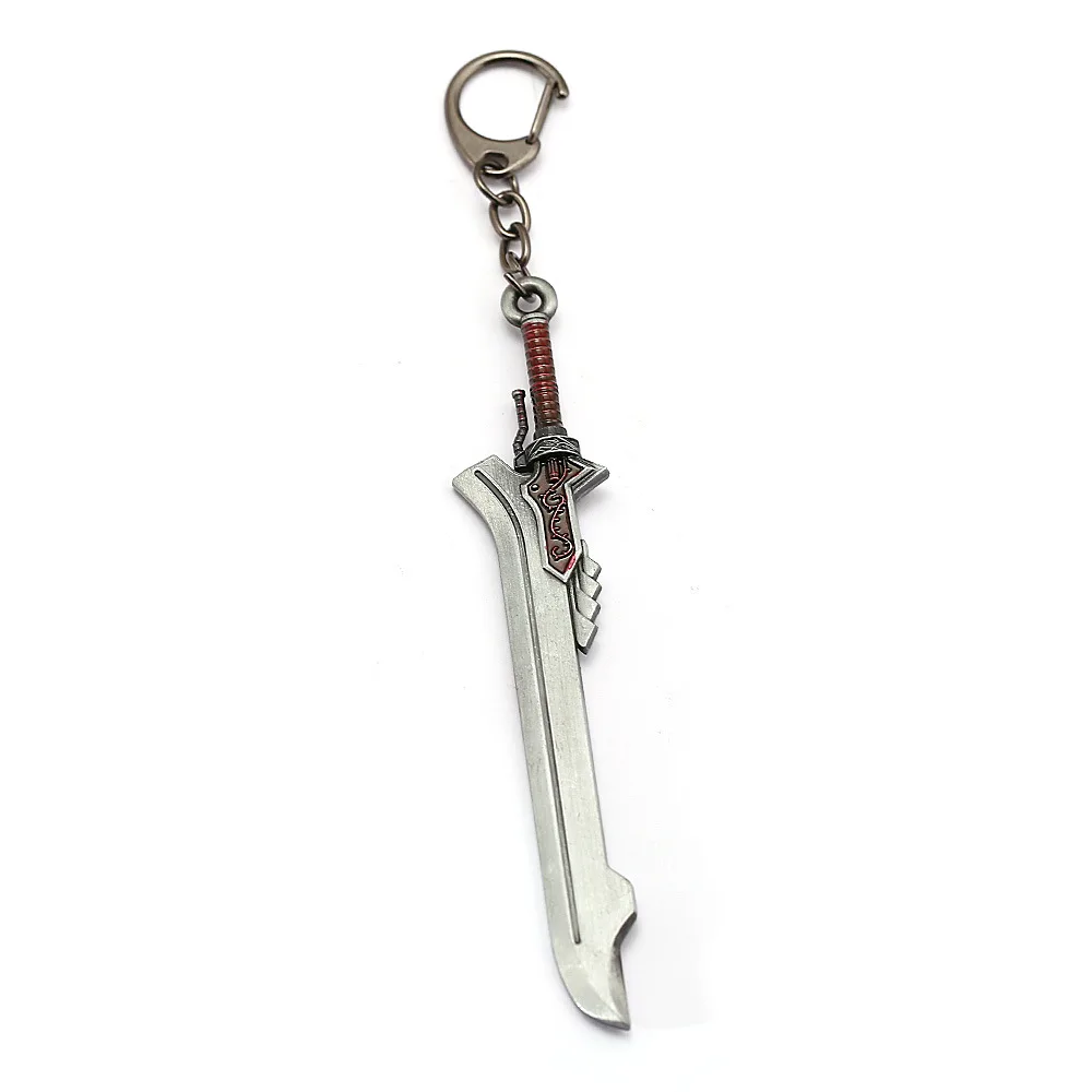 

Game May Cry for The Red Queen Sword Keychain Anime Cosplay Nero Weapon Pendant Metal Women Men Jewelry Figure Gift