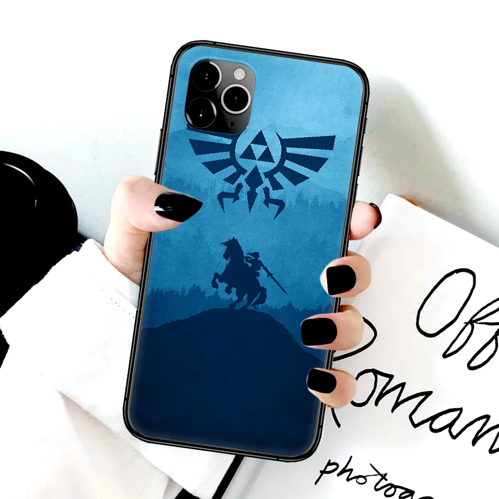 

Legends of Zeldas Game Phone Case For Iphone 4 4s 5 5S SE 5C 6 6S 7 8 Plus X XS XR 11 12 Mini Pro Max 2020 black Funda 3D Coque