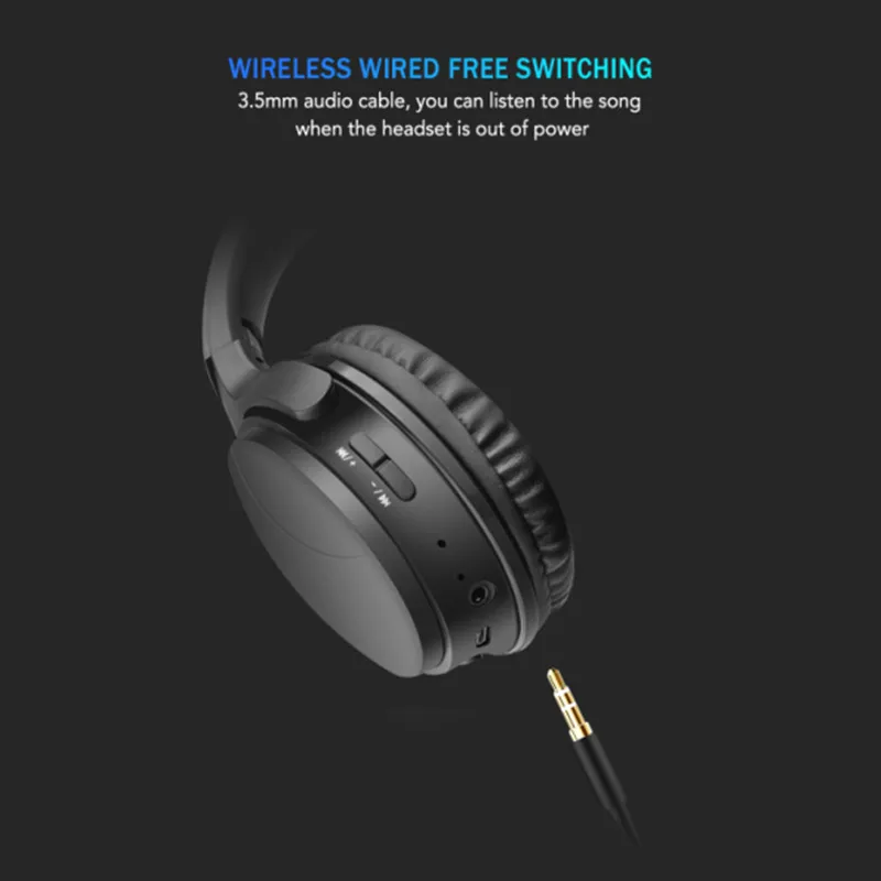 Беспроводные Bluetooth Игровые наушники Поддержка SD FM карты радио для планшета ТВ