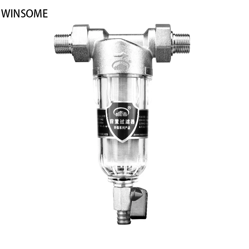 

3/4inch Water Pipe purifier Backwash Well Water Tap Kitchen Water Filter Whole House Water Filter Large Flow