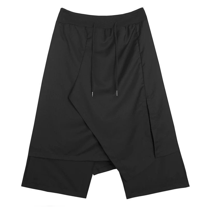 

Men Causal Wide Leg Skirt Pants Male Streetwear Punk Gothic Hip Hop Harem Trousers Japan Style Kimono Pant Stylist Clothing