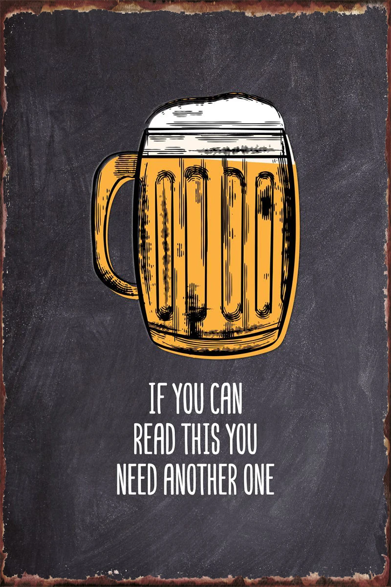 

Оловянная табличка с металлическим знаком для влюбленных пива, жестяные таблички, декор для стен, украшение для комнаты в стиле ретро для до...