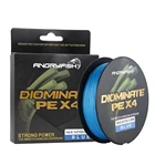 Леска Angryfish D-плетеная, 4 пряди, 500 м, полиэтиленовая, многонитевая, для ловли карпа, морской рыбалки