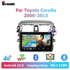 Srnubi Android 10 автомобильный аудио Радио DVD для Toyota Corolla E140150 2006 - 2013 мультимедийный плеер 2Din GPS навигация авто стерео