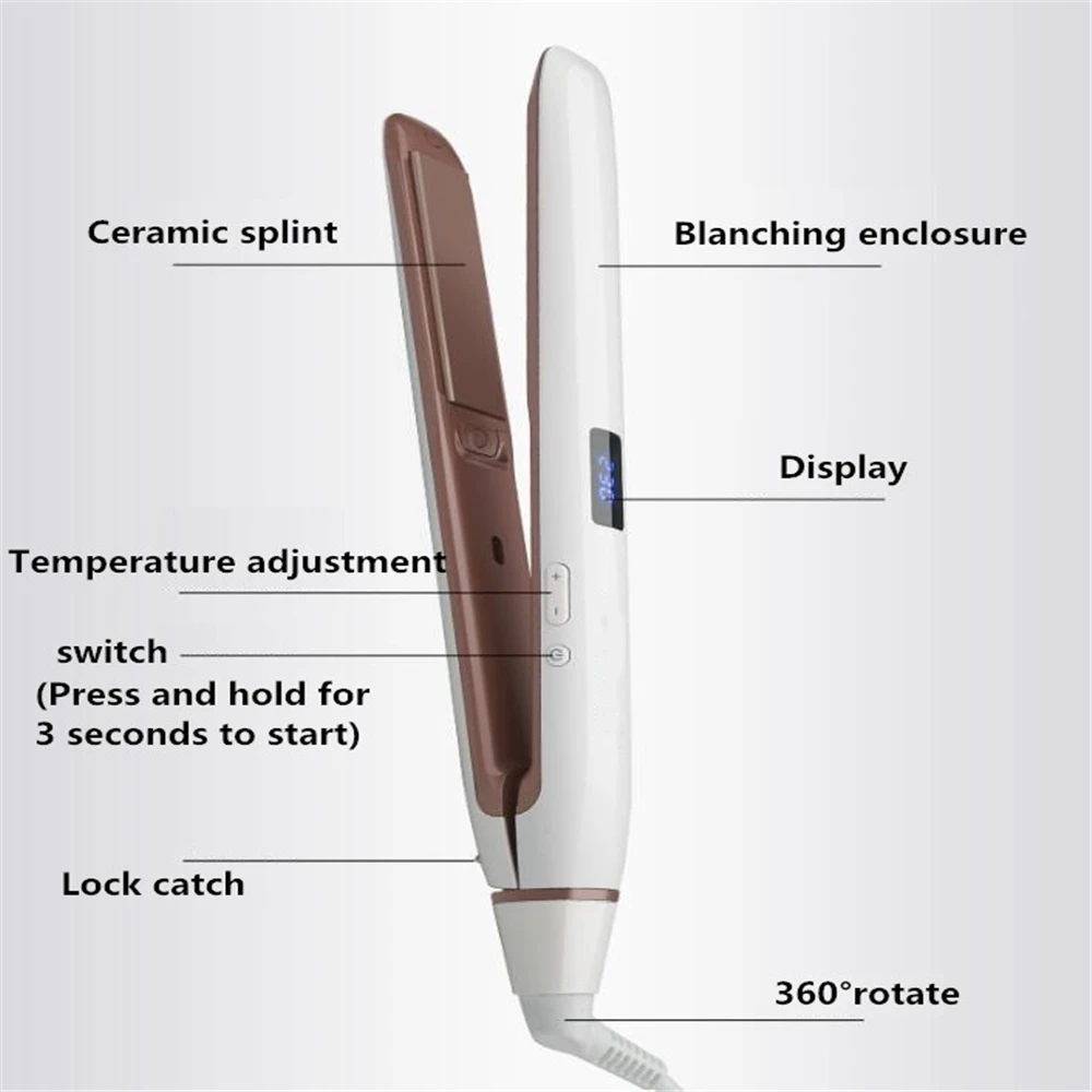 

Professional Hair Curler Negative Ion Hair Flat Iron Fast Roll Straight Curling Iron Corrugation for Hair Hair Curling Tool