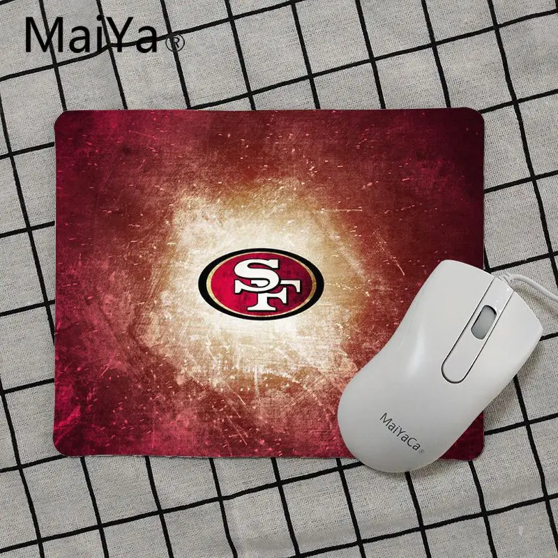 Maiya Высокое качество Сан-Франсиско 49ers уникальная настольная панель коврик для игровой мыши Гладкий блокнот для письма настольных компьютеров мат игровой коврик для мыши