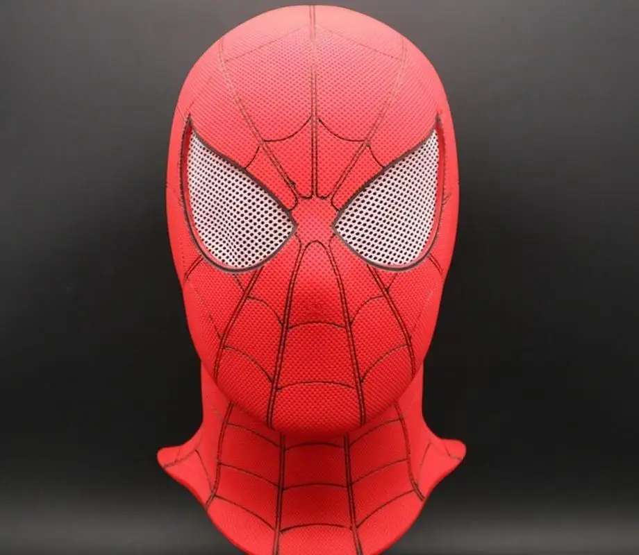 Новинка высокое качество с полной головой Человек паук 3D красные латексные маски