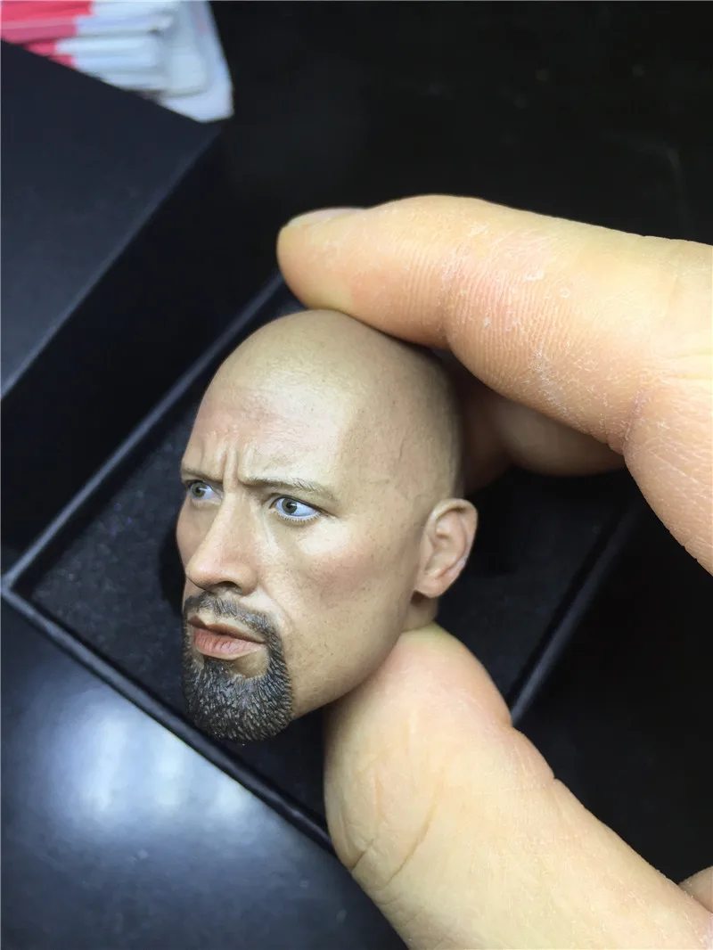 Каменная голова Dwayne Johnson масштаб 1/6 матовая телескопическая фигурка 12 дюймов |