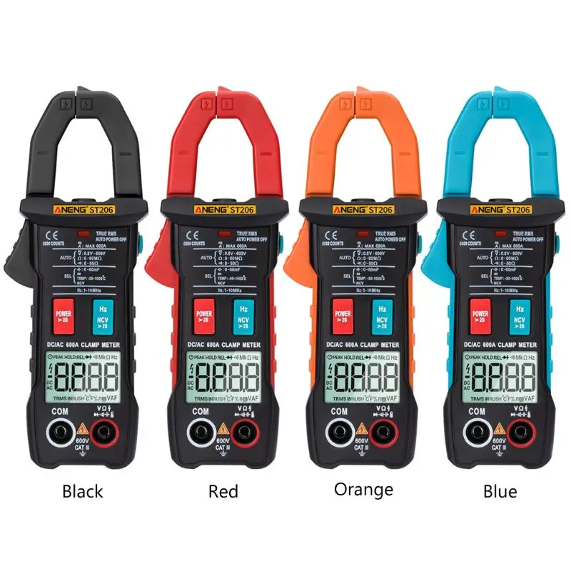 

ST206 Digital Multimeter Clamp Meter 6000 Count Amp Current Clamp Measure Tester