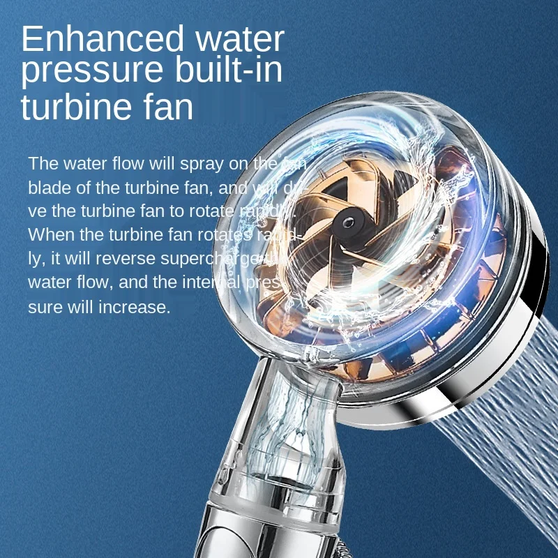 small waist shower turbocharged hand mirror shaking shower head shower head shower head bathroom accessories creative shower free global shipping