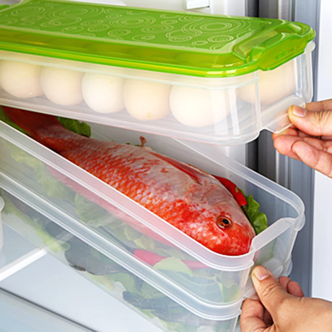 Многослойная коробка для хранения еды холодильник сохранения свежести кухни