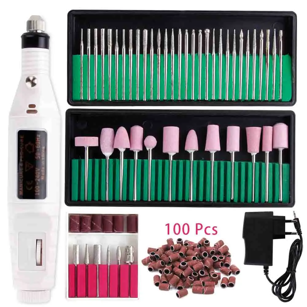 Машинка для маникюра и педикюра керамический набор удаления гель лака