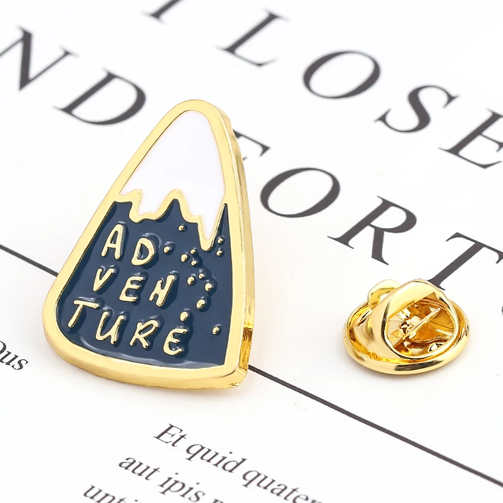 Эмалированная булавка для поиска в горных походах эмалированная брошь пеших