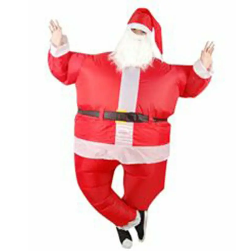 Hirigin Рождественский надувной костюм Санта-Клауса для взрослых наряд вечеринки |