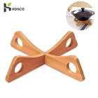 Съемный Деревянный Настольный коврик Konco, подставка для кухонных кастрюль, теплоизоляция, охлаждающая подставка для тарелок, держатель для гаджетов, полка, кухонные приборы