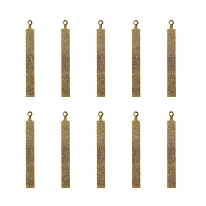 10 шт. красные медные/античные бронзовые металлические бирки медные Пустые