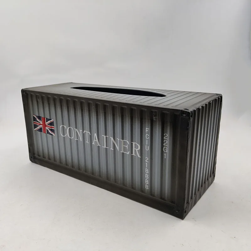 31 см контейнер модель игрушки кованого железа с одноразовыми салфетками Ретро