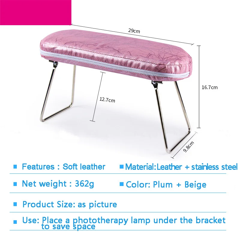 ANGNYA 1 шт. кожаная маникюрная ручная Водонепроницаемая Подушка с подставкой для