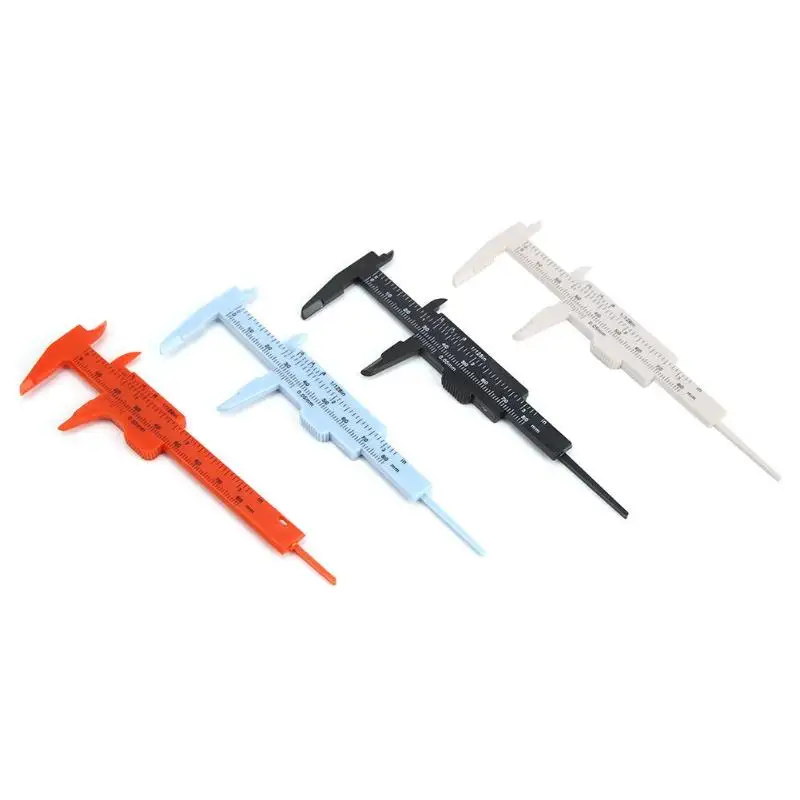 1 шт. 0-80 мм двойной масштаб пластиковый штангенциркуль Студенческая