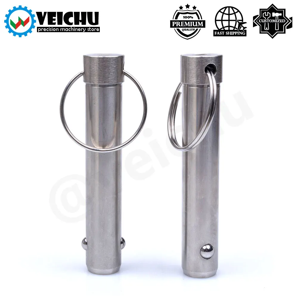 VCN114 1 шт. Пружинные стопорные штифты из нержавеющей стали с натяжным кольцом для