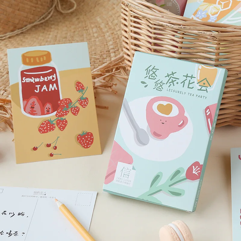 30pcs /1lot Cute Rainbow Land Series Greeting Cards Postcards Birthday Letter Business Gift Card Set Message Card