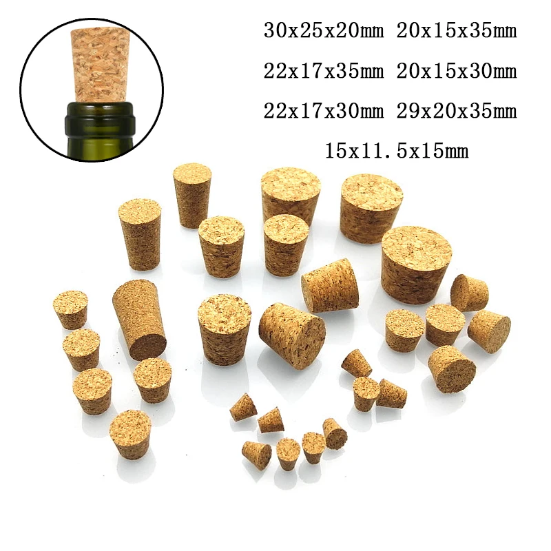 

10pcs Blank Wine Corks CorksWine Stoppers Reusable Functional Portable Sealing Wine Bottle Stopper for Bottle