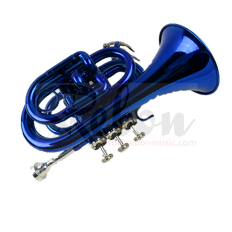 Вэйфан Rebon Bb ключ дешевый синий цвет Мини Труба | Спорт и развлечения