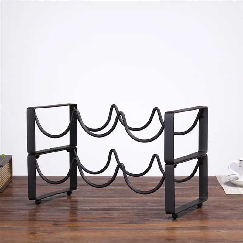 Креативная стойка для вина винтажная проволока хранения винных бутылок