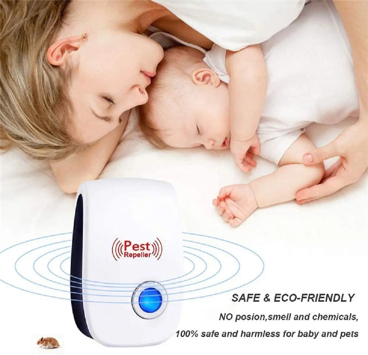 

Ultrasonic Pest Repeller 6 Pack Upgraded Electronic Pest Repellent Plug in Indoor Pest Control for Insects, Mouse Cockroaches