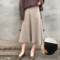autumn maternity knitting skirt fashion casual solid striped maternity skirts for pregnant women pregnancy clothing skirts 2020