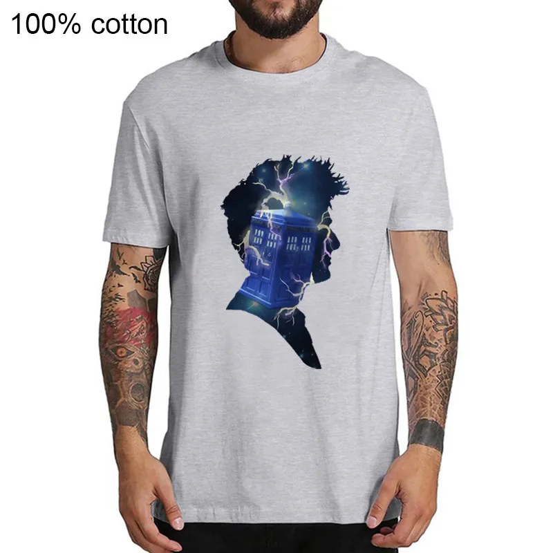 2020 Доктор Кто путешествия из ТПУ с принтом &quotТардис (одежда футболка для уличная