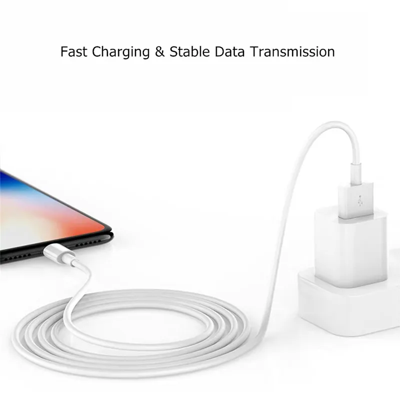 10 шт. usb-кабель для зарядки ipad кабель быстрой iphone 11 5s X 8 7 6s plus se xr xs ios | Мобильные