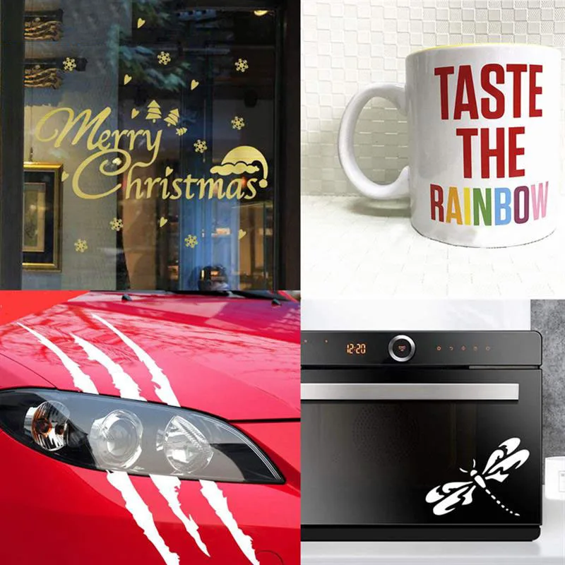 1 м многоцветная клейкая самоклеящаяся Перманентная виниловая рулонная