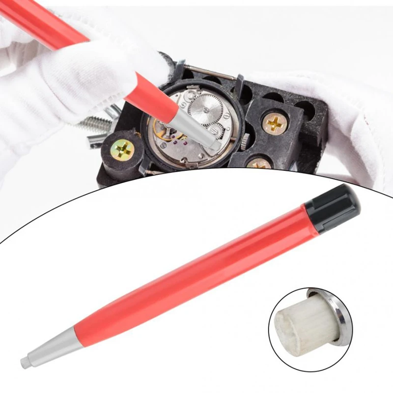 Watch Rust Removal Brush Pen Glass Fiber / Brass Steel Clean Scratch Polishing Tool Parts Repair | Наручные часы