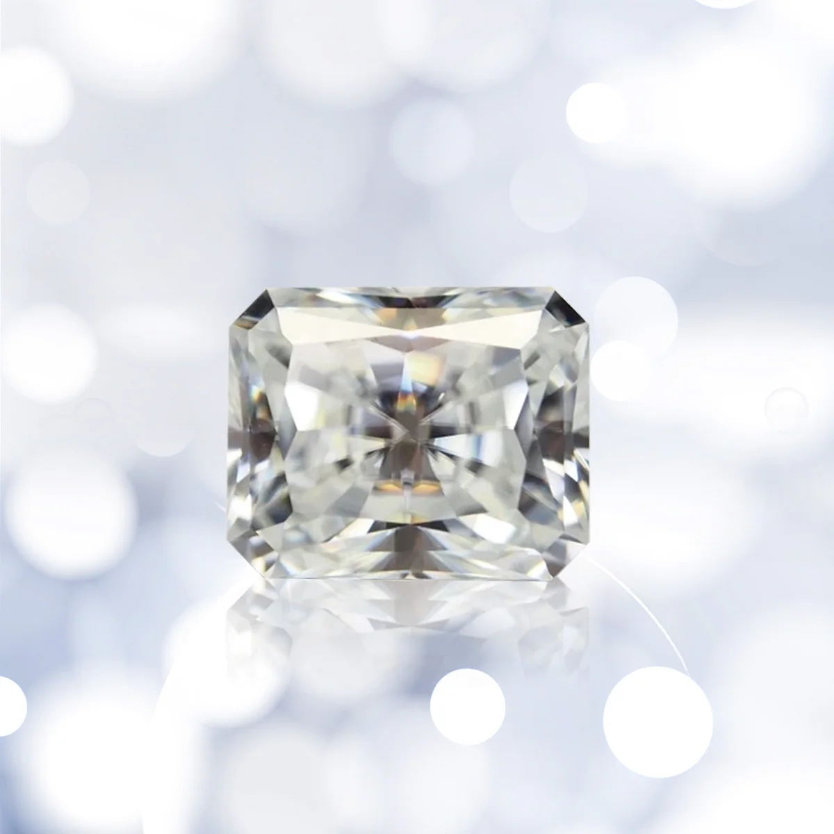 100% Genuine Loose Gemstones Moissanite Diamond 10ct 10*14MM D Color VVS1 Radiant Cut Gems For Jewelry Diamond Ring Stone
