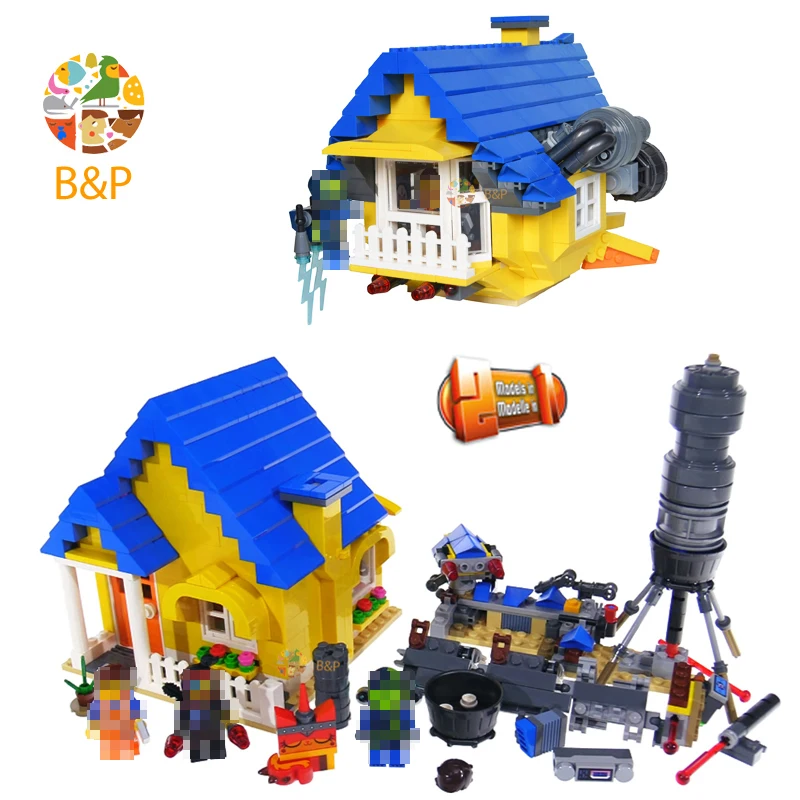 70831 724 шт. Moive 2 серии дом мечты Эммета/спасательные строительные блоки ракеты